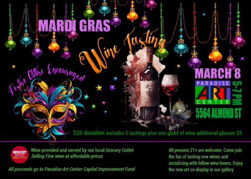 Wine tasting fundraiser, march 8, 5 - 7 pm